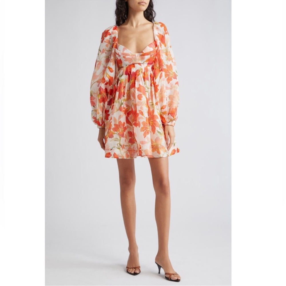 NWOT Zimmermann Tranquility Cut Mini Dress